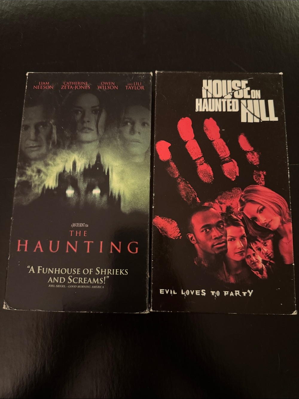 The Haunting & House on Haunted Hill Horror Movie Double Feature - VHS 📼 2 tapes